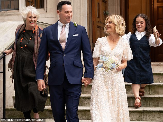 Her happiness had been mirrored on screen, where her Silent Witness character Nikki marry her forensic scientist counterpart Jack (played by David Caves)
