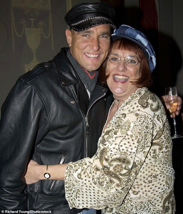 Vinnie with his late mother Glenda in 2003