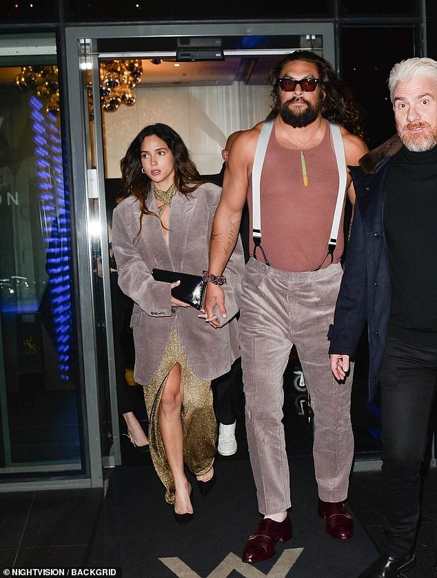 The actor, 46, who has been dating the Andor star, 33, since May 2024, draped his velvet blazer over her shoulders after attending the premiere of The Wrecking Crew