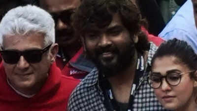 Nayanthara and Vignesh Shivan reunite with Ajith Kumar in Dubai - Watch VIRAL video