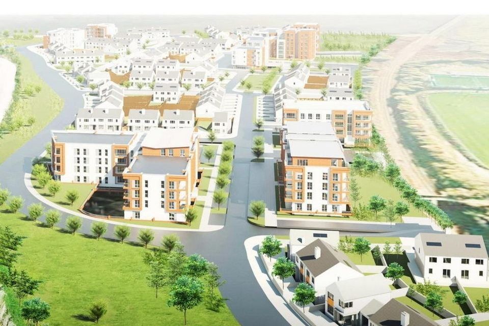 An artist's impression of what the 413 home development at Carcur could look like when finished.