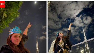 Esha Deol pays tribute to late father Dharmendra as she rings in New Year 2026 in Dubai; brother Bobby Deol sends her love |