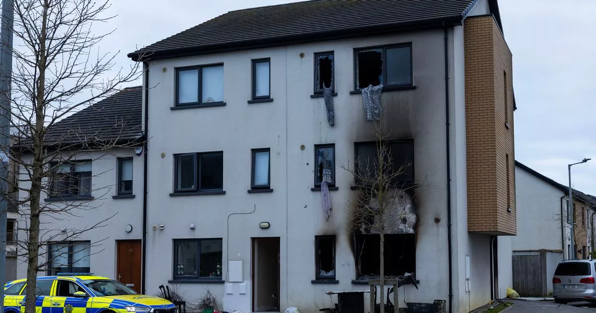 Garda at the scene in Finglas.