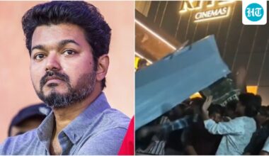 Vijay fans tear down Sivakarthikeyan's posters at Jana Nayagan trailer launch, chant TVK at Parasakthi event