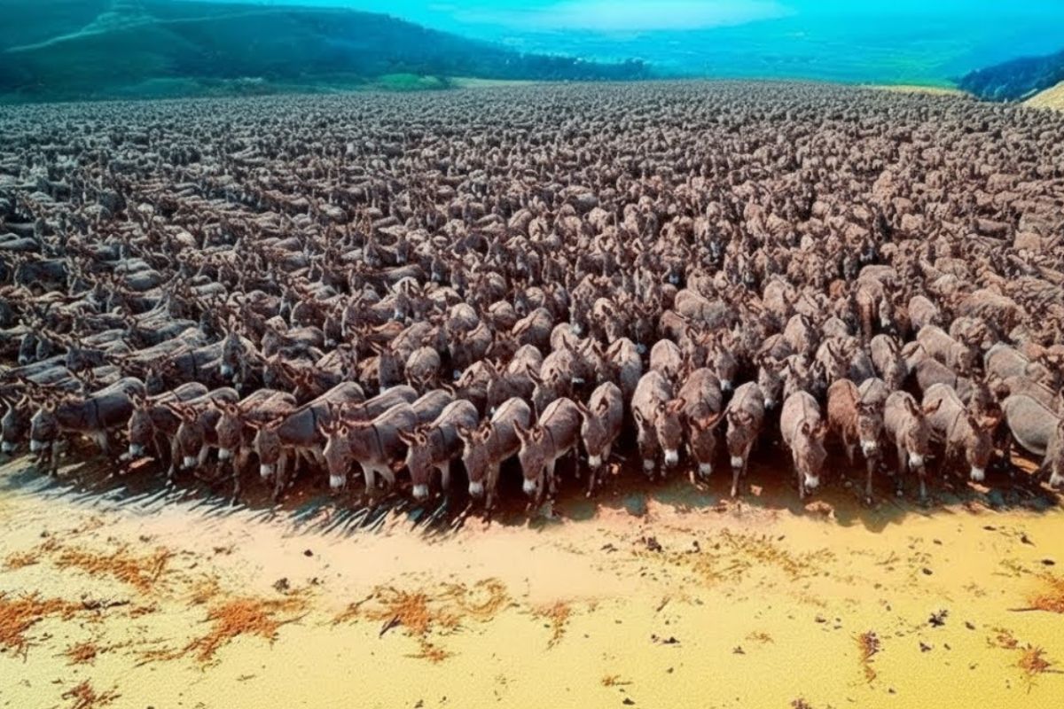 Australia kills thousands of wild donkeys, but discovers they can save the desert, create water, restore soil, and protect farms when used with control.