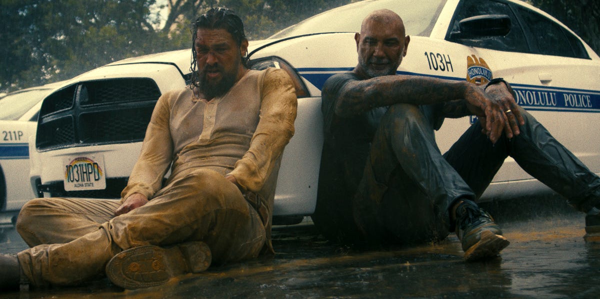 Dave Bautista and Jason Momoa's action-comedy with "mysterious" plot gets first trailer