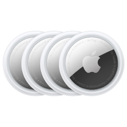 A group of Apple AirTags