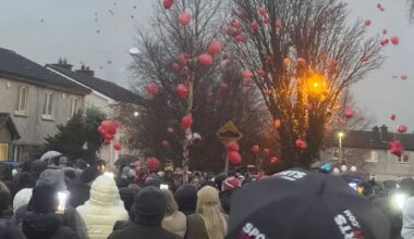 Wayne O’Reilly (48) and his son, Oisin Reddin (12)
