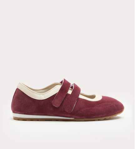 Suede Double Strap Mary Jane Trainers Suede Double Strap Mary Jane Trainers