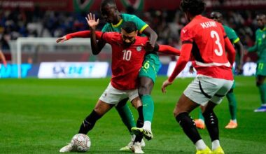 Mohamed Salah’s foul on Sadio Mane sparks touchline fracas in heated Afcon semi-final
