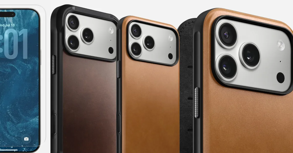 Nomad now offering rare 20% off leather iPhone 17 Pro/Max cases w/ a FREE screen protector thrown in