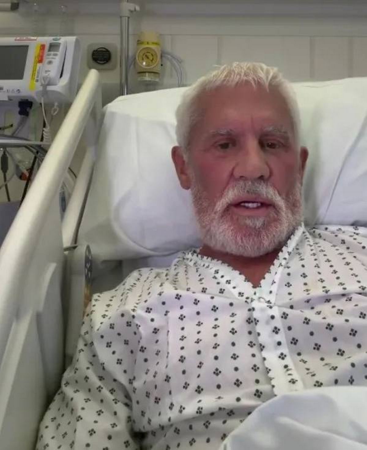 Wayne was struck down with a pneumonia infection