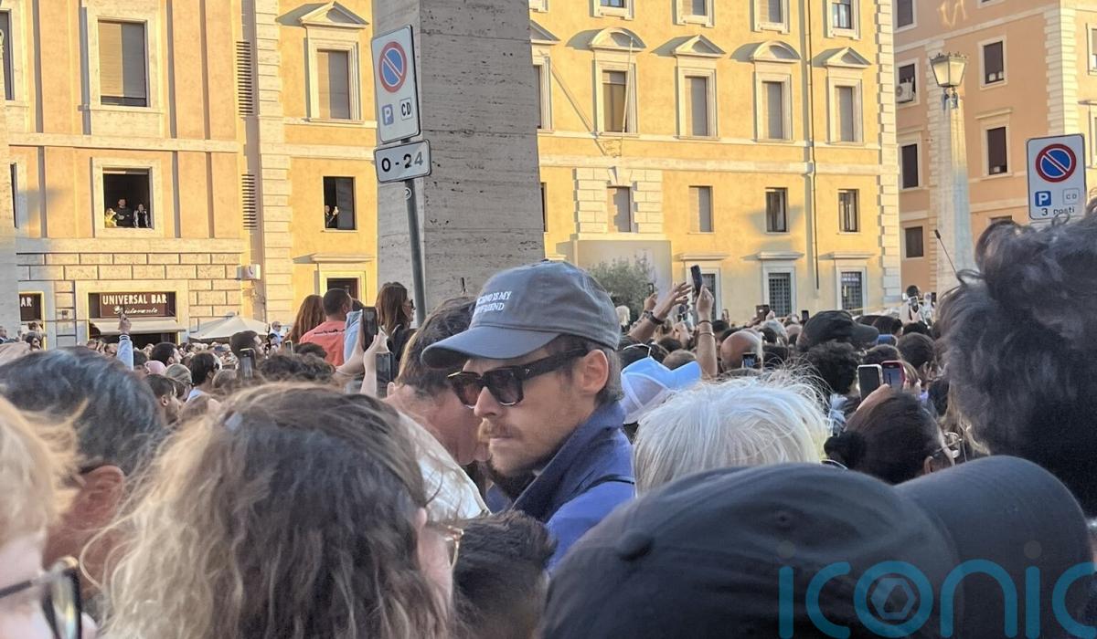 Holy smoke! Divine intervention for Harry Styles’ haircut in Rome