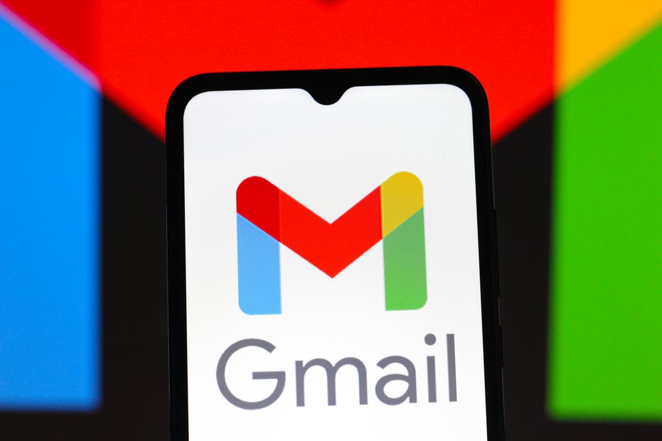 Gmail logo displayed on smartphone.
