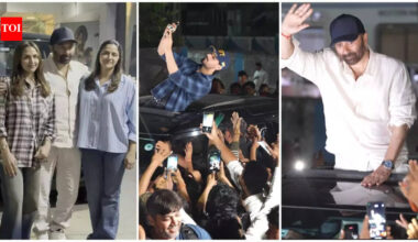 Sunny Deol makes first public appearance with Esha Deol and Ahana Deol after Dharmendra’s passing; surprises fans at Gaiety Galaxy |