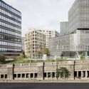Neighborhood in Paris - Media Library and Family Flats, Student Residence, and Social Housing Units / La Architectures + Atelier Régis Roudil Architectes + Nicolas Hugoo Architecture - Exterior Photography, Cityscape