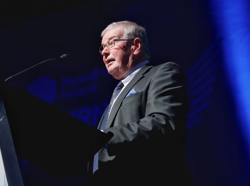 Journalist Paddy Clancy was awarded a lifetime achievement award by Newsbrands Ireland in 2019. Photograph: Newsbrands Ireland