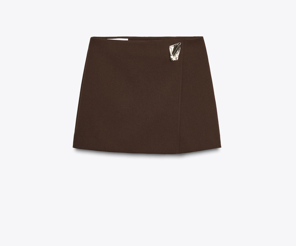 Asymmetric Skort with Applique