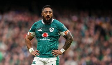 Six Nations blow confirmed as Ireland’s Bundee Aki hit with four-game ban for verbally abusing match officials