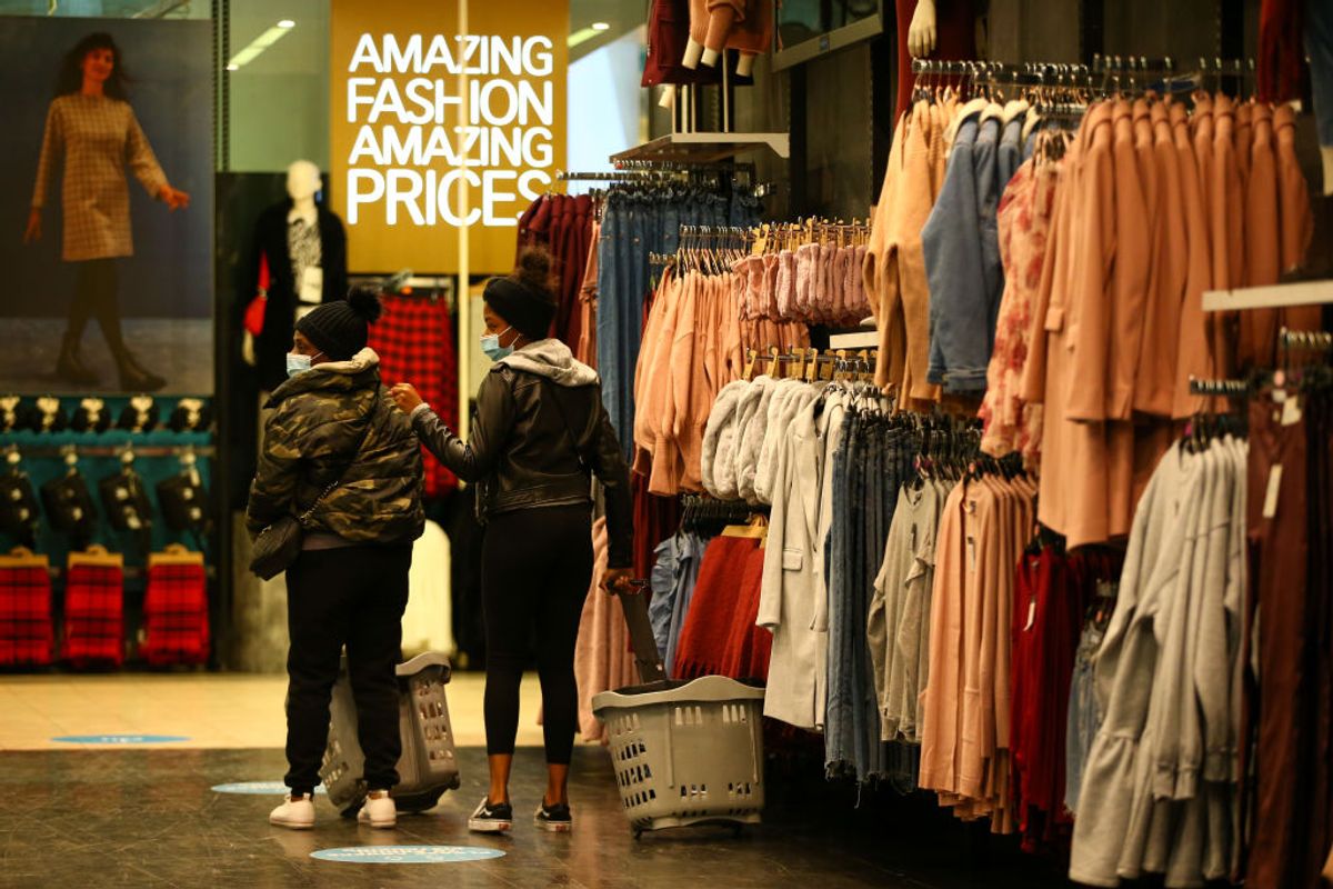 Shoppers browses inside a Primark store in London, U.K., on Wednesday, Dec. 2, 2020. Most of England's retailers are emerging from lockdown, with just over three weeks left until Christmas and the outlook for the industry looking far worse than before they closed their doors a month ago. Photographer: Hollie Adams/Bloomberg via Getty Images