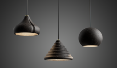 Father-Son Industrial Designers Create Lamps from Volcanic Stone