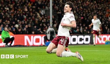 Bournemouth 2-3 Arsenal: Declan Rice scores twice in Gunners victory