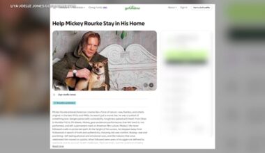 Actor Mickey Rourke turns to fans to help pay back rent, avoid eviction