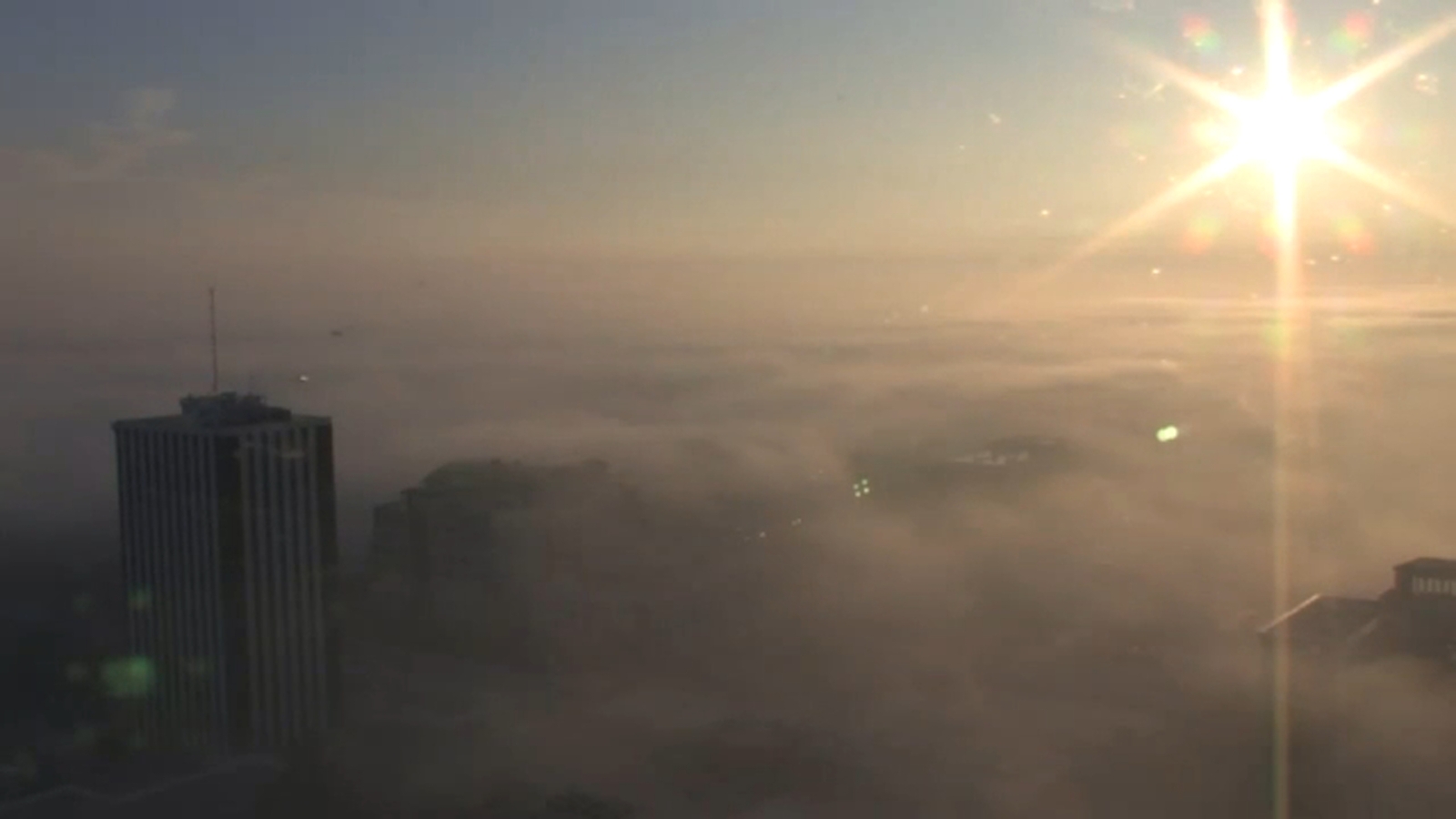 Valley fog trapping pollutants, worsening air quality