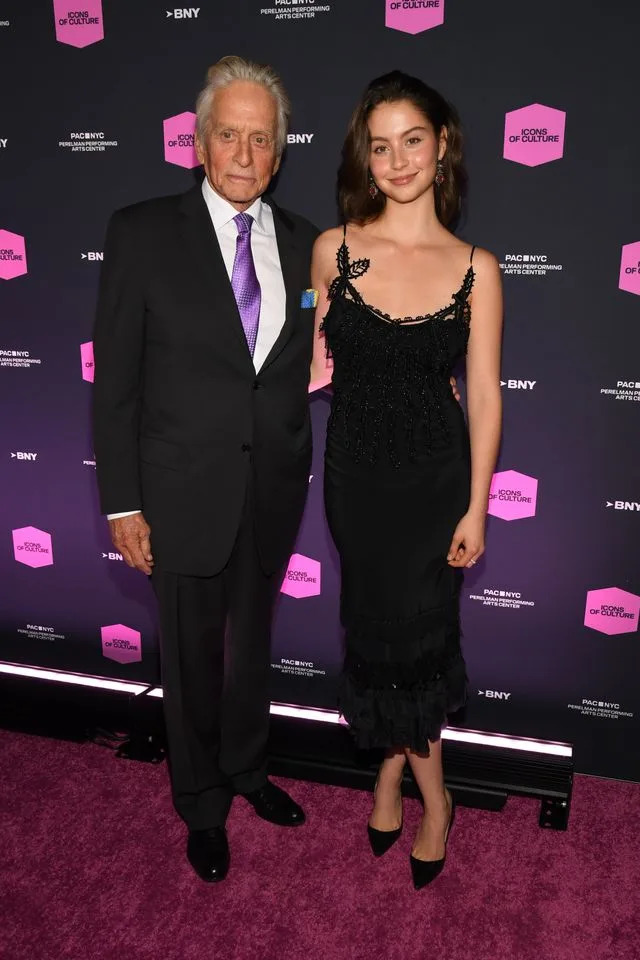 Getty Images Michael Douglas and Carys Douglas at the PAC NYC Icons of Culture Gala held at Perelman Performing Arts Center on October 28