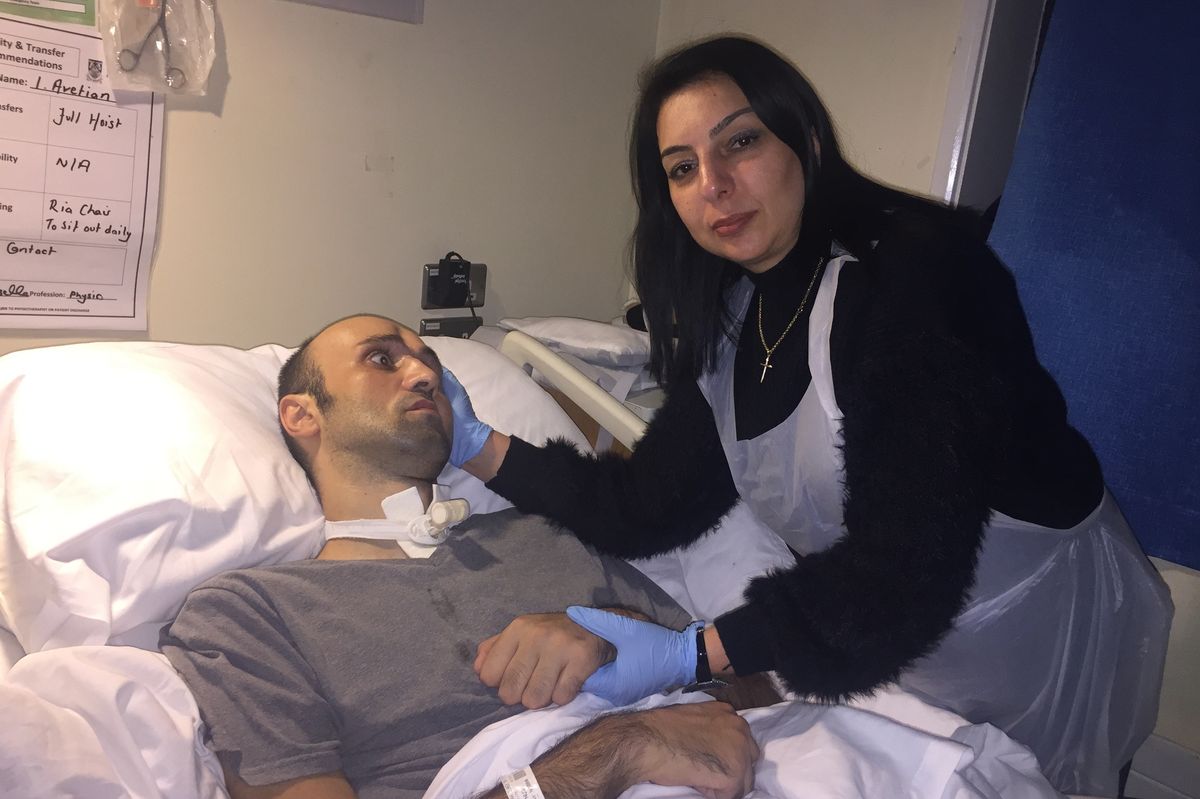 Anzhela Kotsinian and her husband Ilabek Avetian