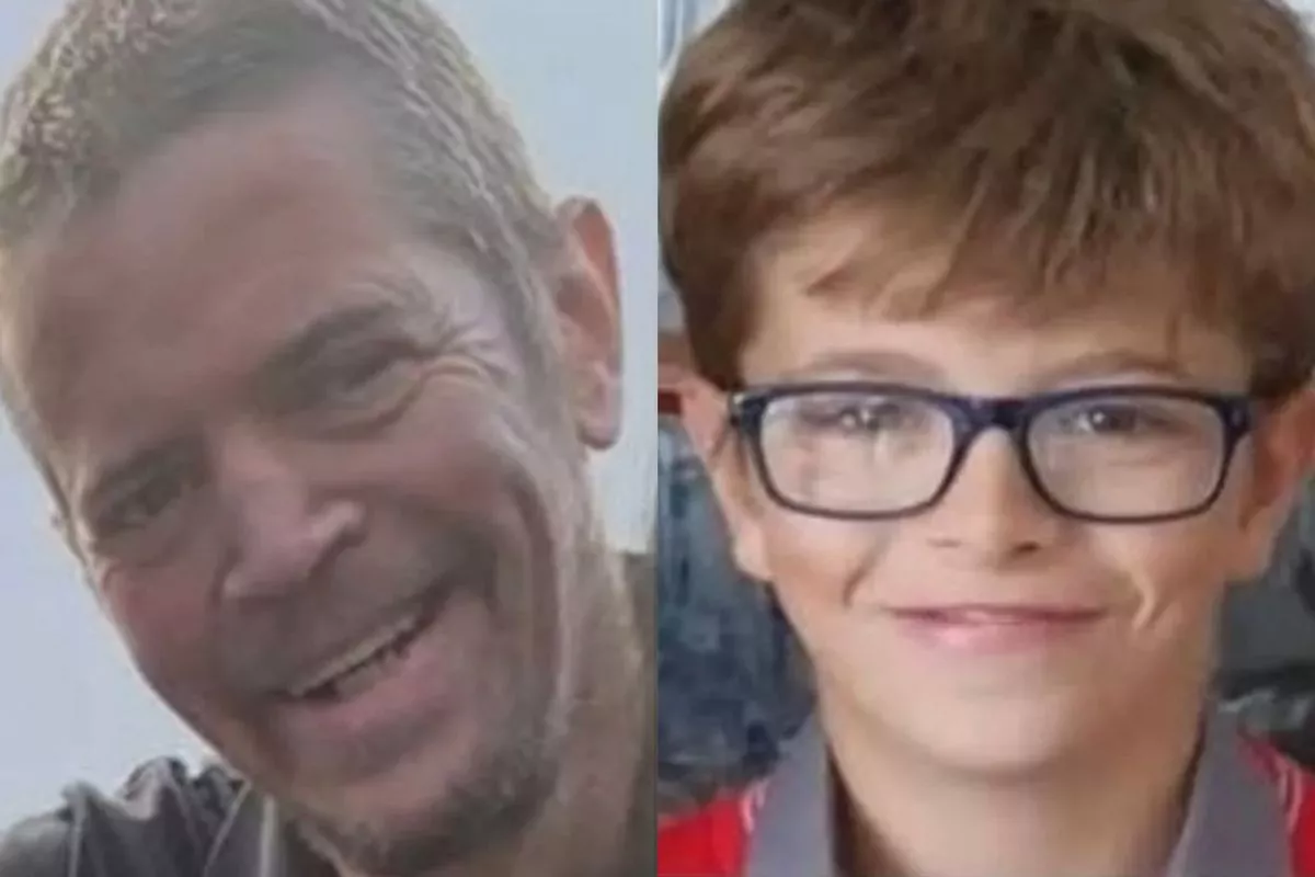 Wayne O’Reilly (48) and his son, Oisin Reddin (12)