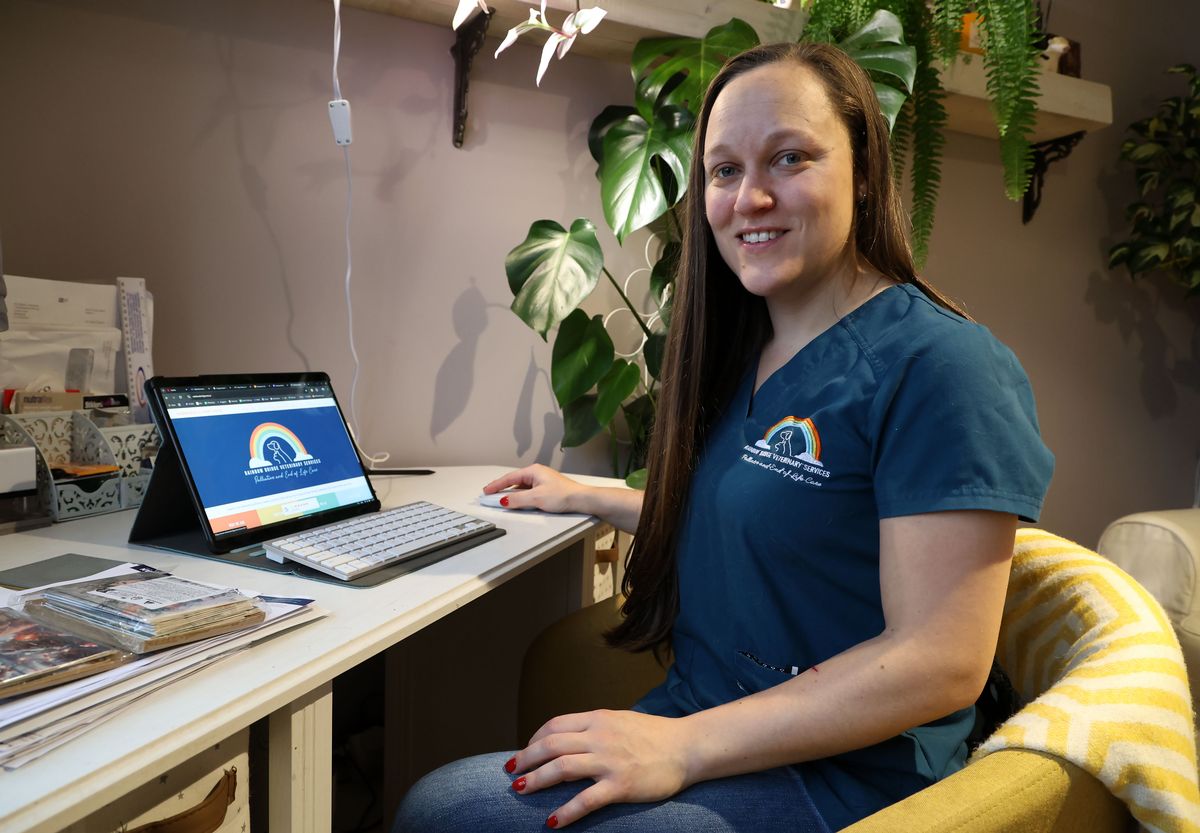 Dr. Megan Anderson set up  Rainbow Bridge Veterinary Services earlier this year