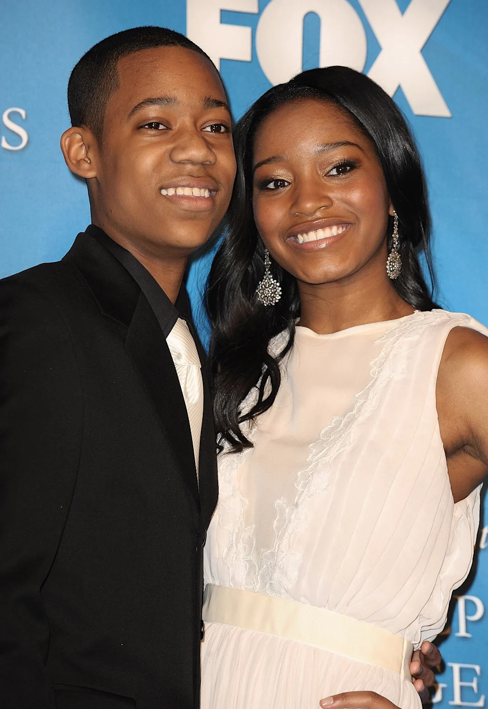 Young Tyler and Keke at an event