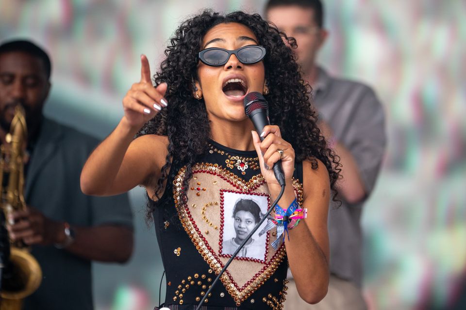 The Art Of Loving by Olivia Dean, 26, has topped the albums chart for the third time (Ben Birchall/PA)