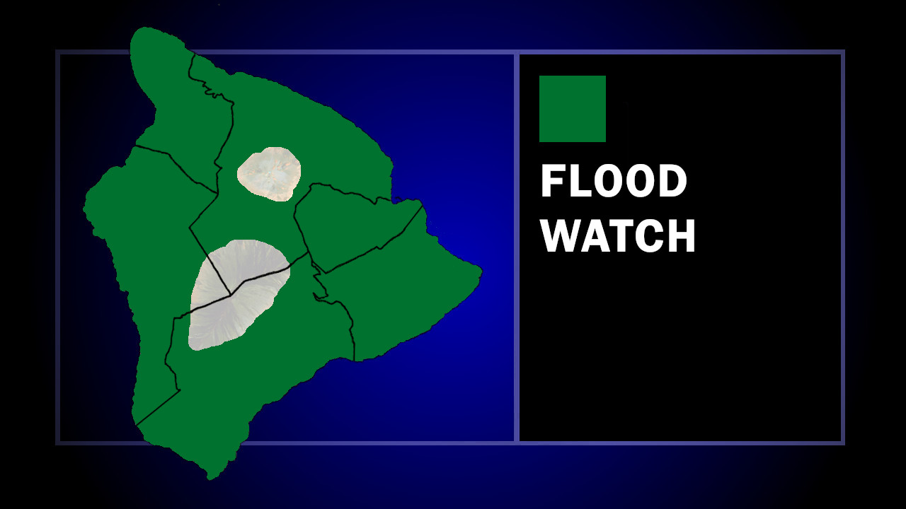 Flood Watch Issued For Hawaiʻi Island Due To Kona Low