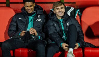 GIRONA, SPAIN - Tuesday, December 10, 2024: Liverpool