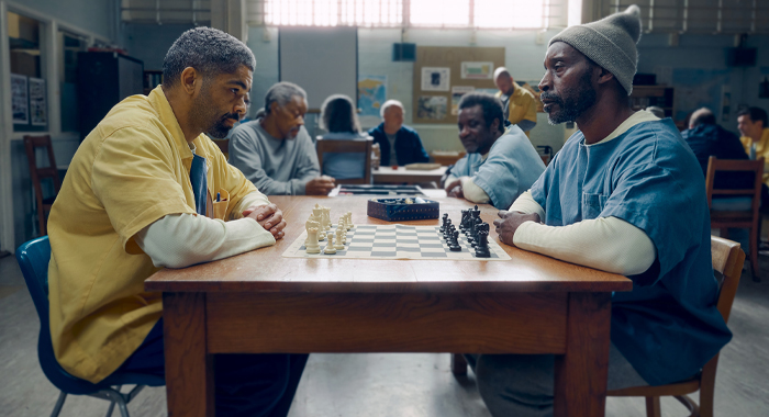 Kingsley Ben-Adir and Rob Morgan in Frank & Louis