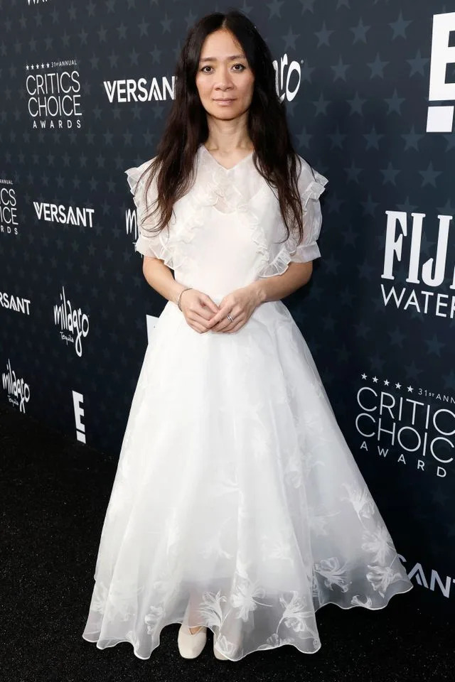 Kevin Mazur/Getty Chloé Zhao at the 2026 Critics Choice Awards on Jan. 4