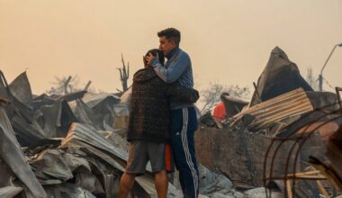 Wildfires race across Chile, killing 18 and forcing thousands to flee