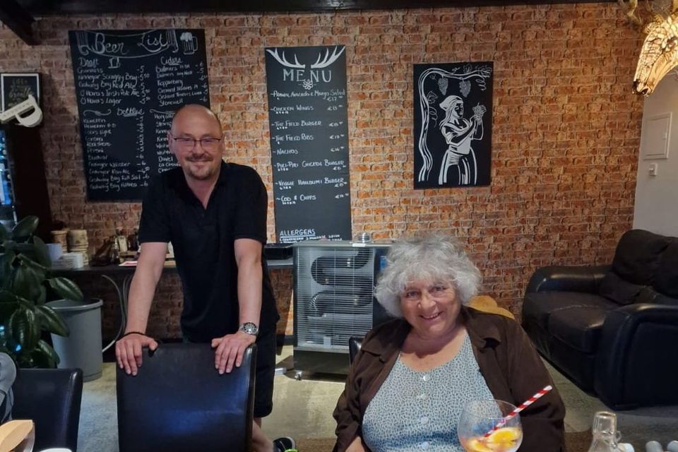 The restaurant was delighted to have Miriam Margolyes pay a visit PIC CREDIT: Facebook/The Field