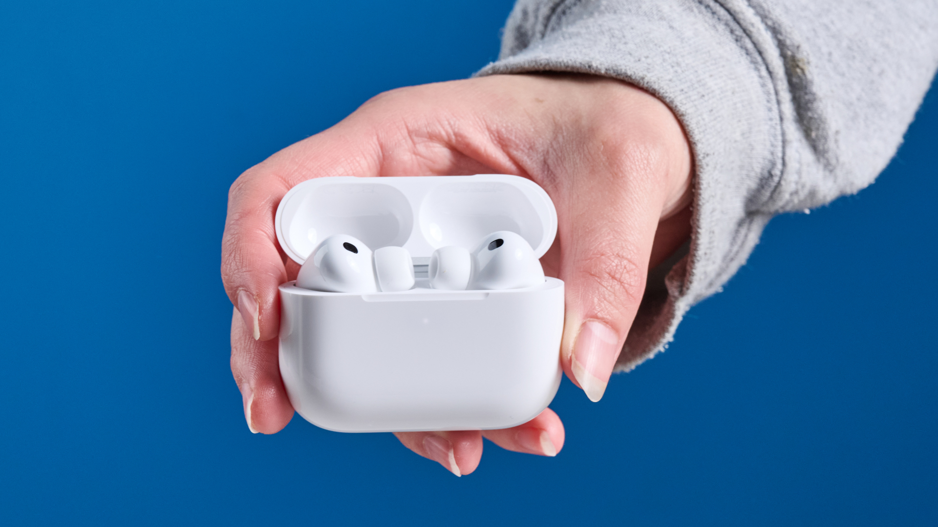 A pair of Apple AirPods Pro 3