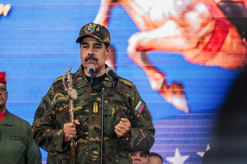 Venezuelan president Nicolás Maduro at a speech in Caracas last November. Photograph: Adriana Loureiro Fernandez/The New York Times
                      