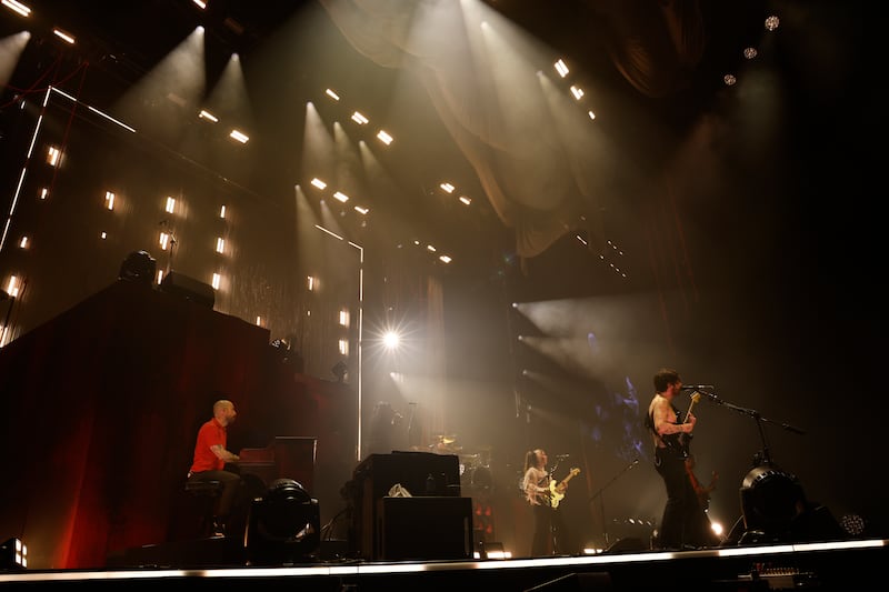 Biffy Clyro, Scottish rock band, at the 3Arena in Dublin. Photograph Nick Bradshaw
