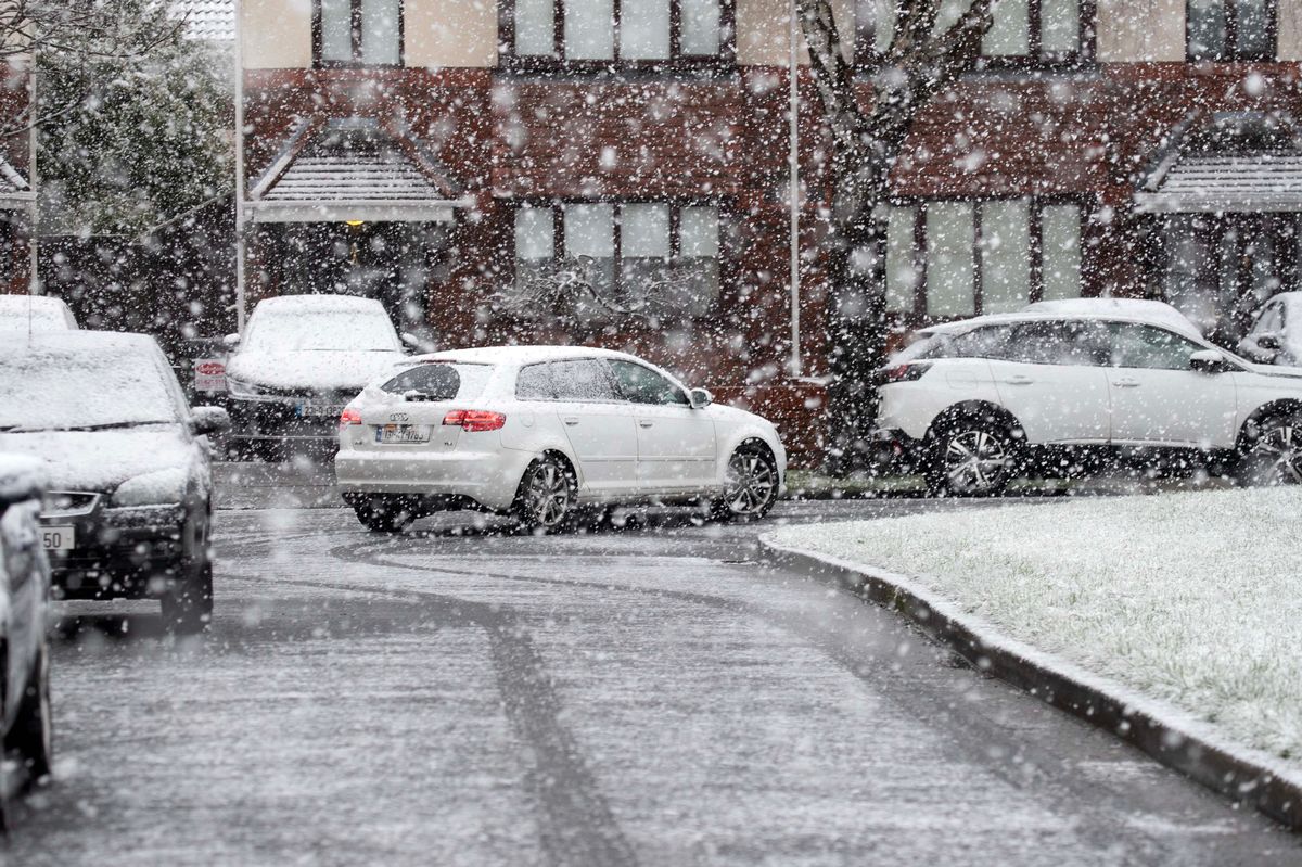 01/03/24 - Snow pictured in Lucan Co. Dublin
