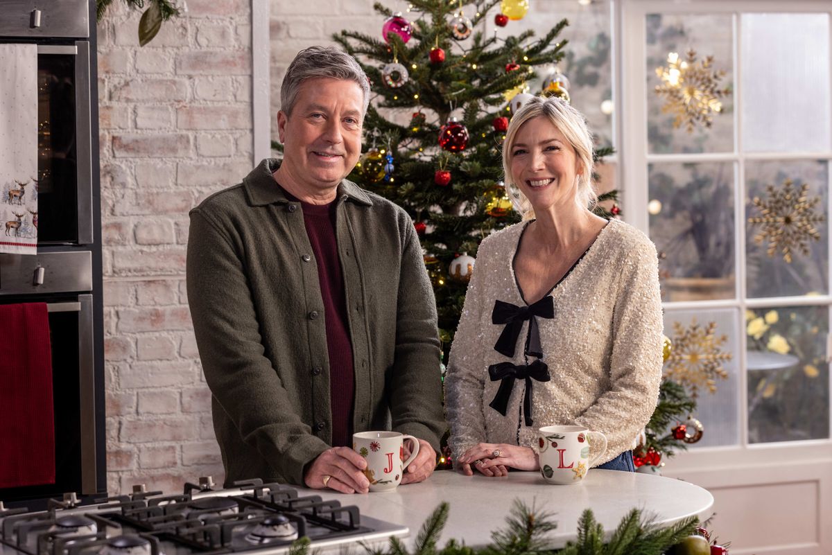 John Torode and Lisa Faulkner front an ITV cooking show together 