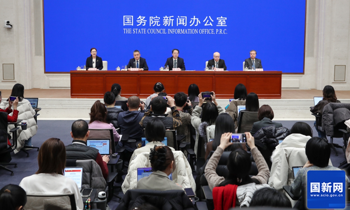 The National Development and Reform Commission holds a press conference on implementing the spirit of the Central Economic Work Conference and promoting a good start to the 15th Five-Year Plan in Beijing on January 20, 2026. Photo: State Council Information Office website