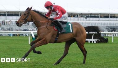 Harry Cobden riding Kalif Du Berlais at Cheltenham on 1 January