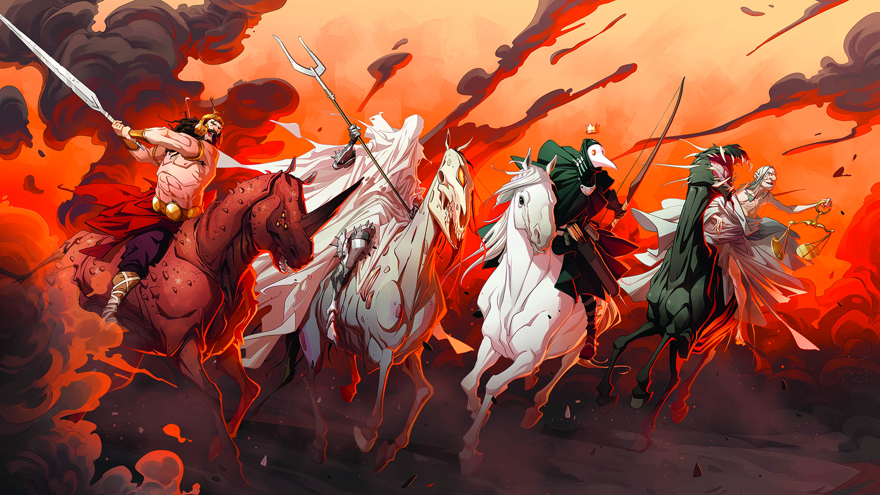 Digital art showing a fantasy character