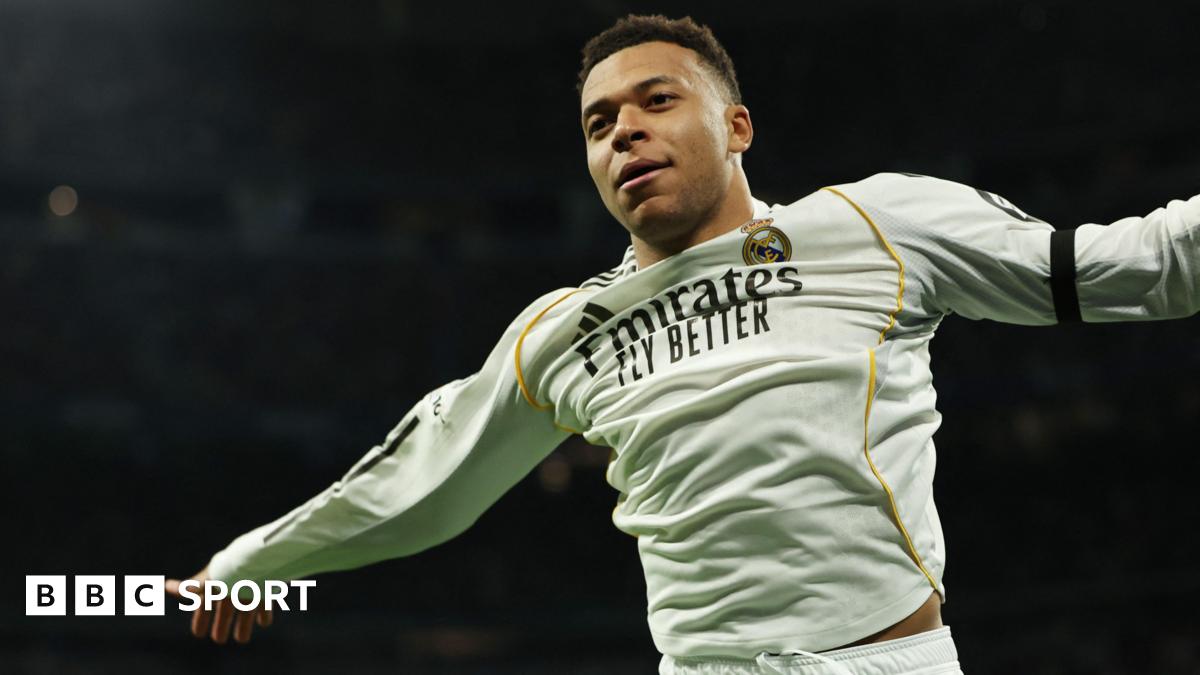 Real Madrid 6-1 Monaco: Kylian Mbappe scores twice against former club in convincing win