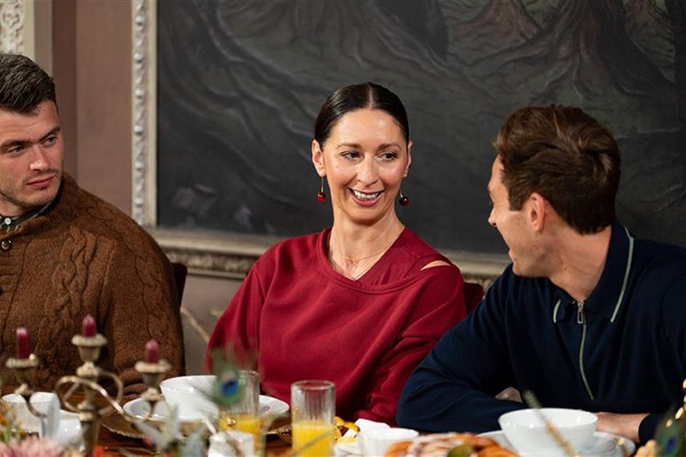 Rachel is one of the traitors who can choose who receives the ceremonial dagger (BBC/Studio Lambert/PA)